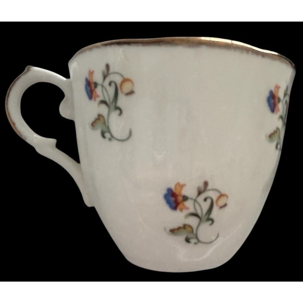 JASON Bone China Teacup and Saucer White Pink Floral English Style 8oz Tea Cup S - Picture 6 of 8